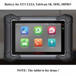 Battery Replacement for EUCLEIA TabScan S8 S8M S8PRO Scanner